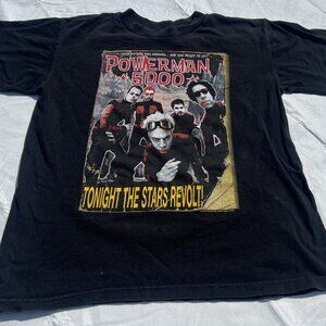 Vintage 1999 Giant Powerman 5000 Rockets & Robots 2000 Tour T Shirt Size Large
